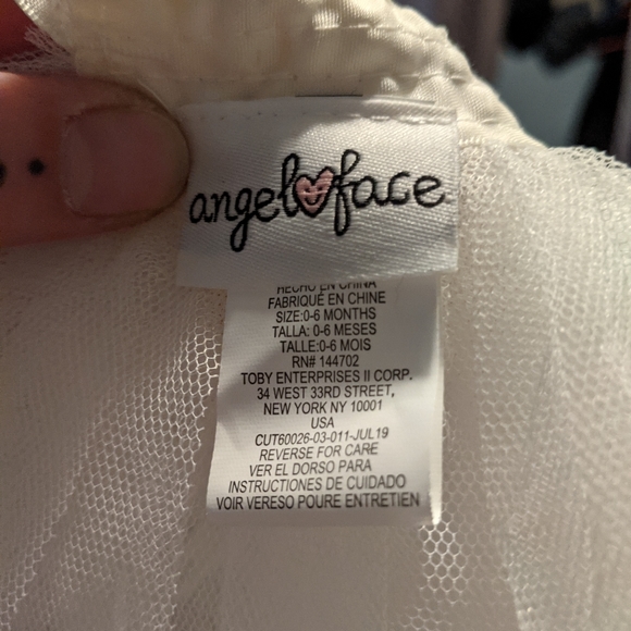 0-6 months cream/off-white tutu tiered 2 skirt bundle - Picture 6 of 12